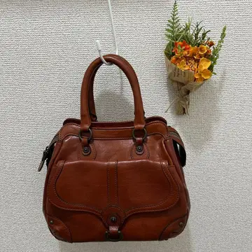 Dakota 브라운 가죽 핸드백