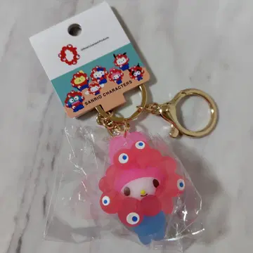 마이멜로디 산리오 미야쿠미야쿠 클리어 컬러 마스코트 키링