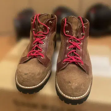 Danner 워크 부츠 브라운/레드 US7.5