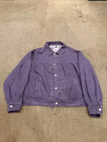 unknown 데님 자켓 퍼플