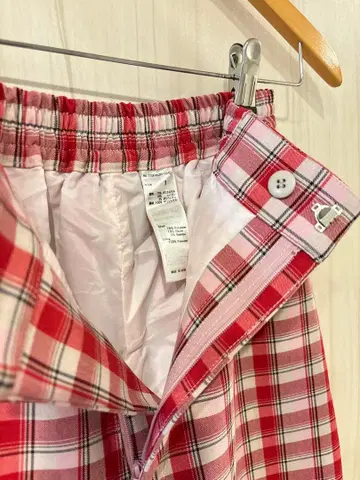 MOUSSY 체크 무늬 팬츠