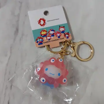 시나몬 산리오 미야쿠미야쿠 클리어 컬러 마스코트 키링
