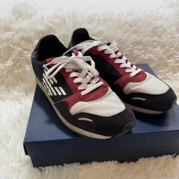 엠포리오 아르마니 스니커즈 블랙/레드/화이트