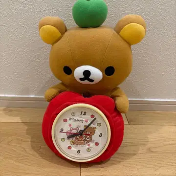 리락쿠마 봉제 인형 시계