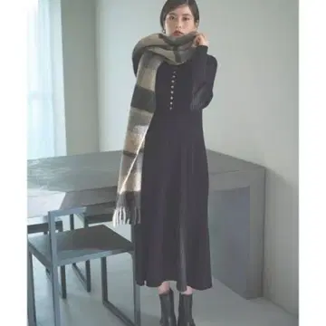 N. 내추럴 뷰티 베이직 와이드 리브 머메이드 원피스