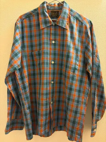 빈티지 Sears PERMA PREST 긴팔 셔츠