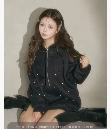 다리치 DD 로고 비쥬 지퍼 후드티 [ 미사용 새상품 ]