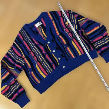 빈티지 가디건 BACKERS 스트라이프