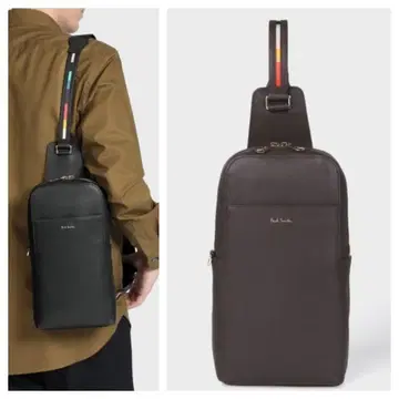 폴스미스 브라운 미니백 바디백 가죽 가방 남성용 여성용