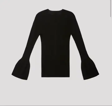 CFCL 벨 슬리브 니트 블랙