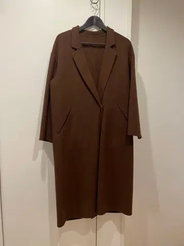 그린 레이블 릴랙싱 코트 짙은 갈색 S 사이즈