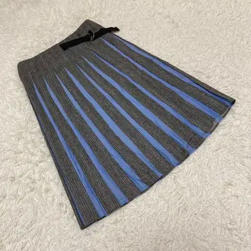 MAX&Co. 맥스앤코 랩스커트 무릎 기장 그레이 스카이블루 USA4