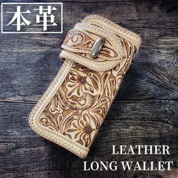 바이커즈 월렛 장지갑 가죽 월렛 이단 접이식 지갑