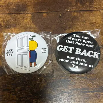 유즈 GET BACK 토비라 가챠 캔뱃지 2개 세트