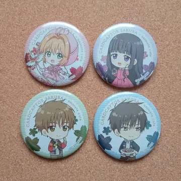 [ 한정품 ] 카드캡터 사쿠라 애니카페 4세트 캔뱃지