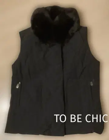 TO BE CHIC 블랙 다운 베스트 40 퍼 포함