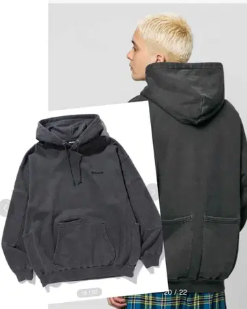 PIGMENT DYED WORK PULLOVER HOODED SWEAT