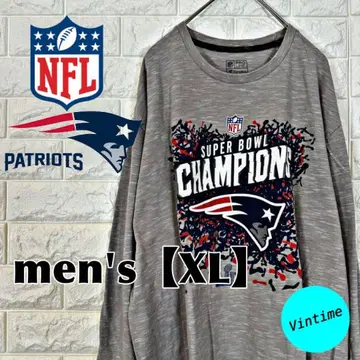 V828 [NFL] 프린트 롱 슬리브 [남성용 XL] 그레이