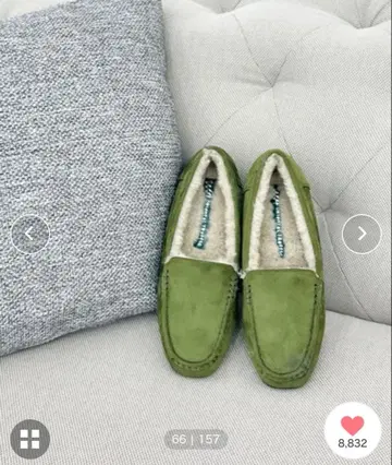 새상품, 미사용 무스탕 신발