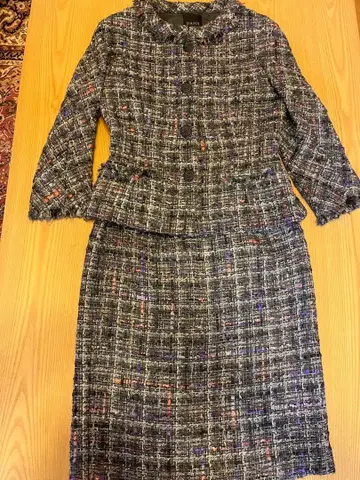 새상품급 다마 컬렉션 믹스 트위드 수트 9