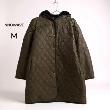 이노웨이브 퀼팅 노카라 자켓 아우터 코트 M