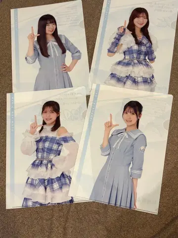 히나타자카46 복권 로손 2025 클리어 파일 4장 세트 카와타 히나