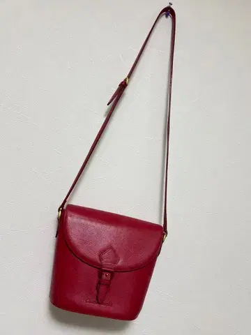 가죽 빨간색 숄더백