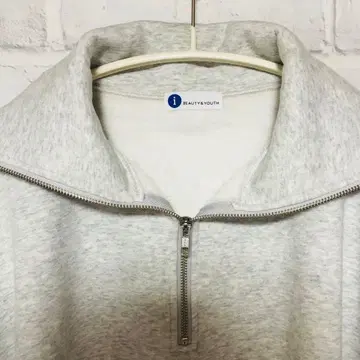 info.BEAUTY&YOUTH 하프 지퍼 트레이닝복 그레이