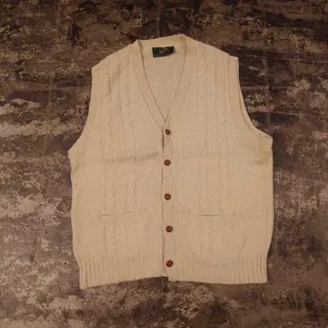 COUNTRY SQUIRE 케이블 니트 베스트 USA제 4720