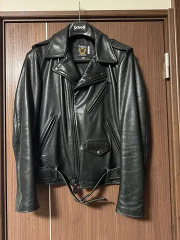 Schott 513UST ONE STAR 올 블랙