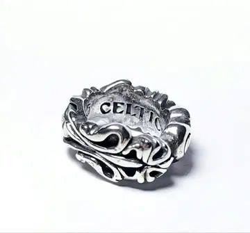 귀중 레어 A&G 셀틱 아트 하트 스크롤 모티브 반지