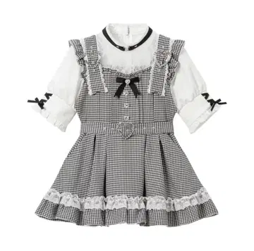 DearMyLove 하트 초커 벨트 레이스 원피스 튜닉 3L