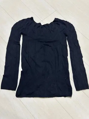 CHACOTT 블랙 긴팔 상의 S-M