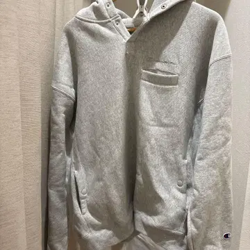 Champion 그레이 후드티