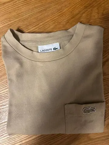LACOSTE 베이지 T셔츠 US XS