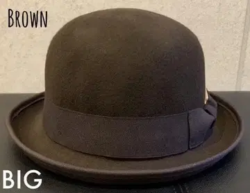 배송비 포함 빅 사이즈 모자 보울러 햇 펠트 사이즈 조절 리본 BR