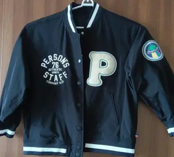 Person's 블랙 블루종 자수