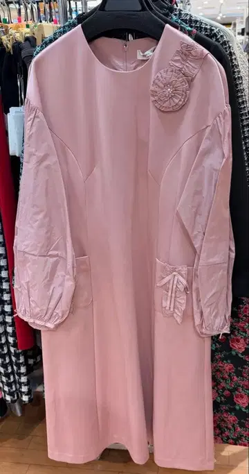 세일 상품, 슈퍼 뷰티, 핑크 긴팔 원피스 44