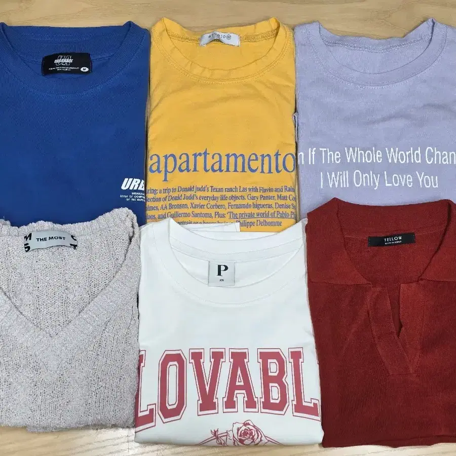 Summer Short-Sleeved T-shirt Collection 4000 Won Short-Sleeved T-shirt Short-Sleeved Knit