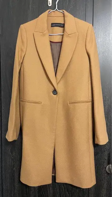 ZARA WOMAN 롱 코트 체스터 코트 카멜