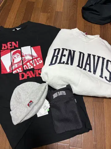 벤 데이비스 트레이닝복 4종 세트 긴팔 티셔츠 묶음 판매 맨투맨