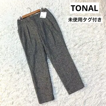미사용 택 포함 TONAL 토널 캐주얼 팬츠 라메 그레이 36