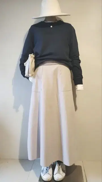 하루스님 플레어 멜톤 스커트