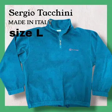 Sergio Tacchini 플리스 자켓 하프 지퍼 터콰이즈 L
