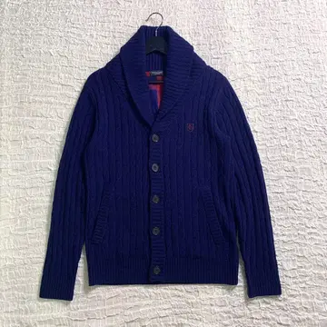 BLACKLABEL CRESTBRIDGE 니트 가디건 체크 M