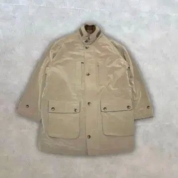 PLAY BOY 2way 필드 코트 풀 집업 베이지 L 트레디셔널