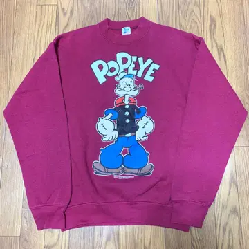 미국제 뽀빠이 그래픽 맨투맨 빈티지 L