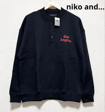 니코앤드 남성용 맨투맨 트레이닝복 블랙 M사이즈 미사용 새상품