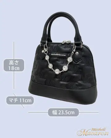 미셸 마카롱 키라키라 비쥬 백 블랙