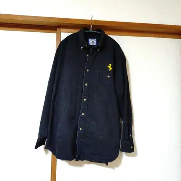 페라리 긴팔 셔츠 네이비 Lee 남성용 빅